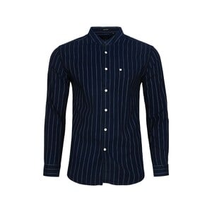 River Blue Men's Casual Shirt Long Sleeve Indigo SM-04170, XXL