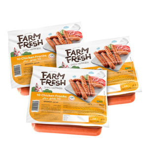 Farm Fresh Chicken Franks 3 x 340 g