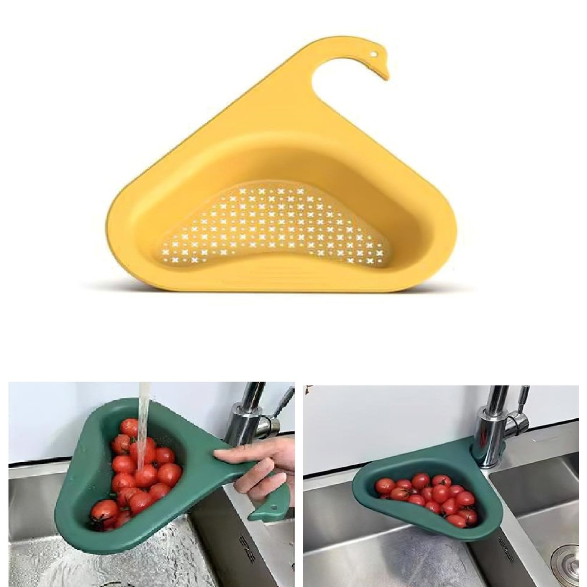 Home Plastic Hanging Sink Strainer Stand 7725