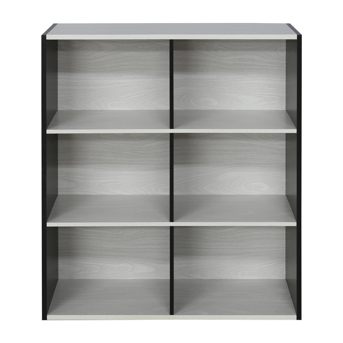 Maple Leaf Book Shelf Storage Organizer 6 Layer White