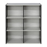 Maple Leaf Book Shelf Storage Organizer 6 Layer White