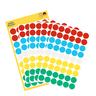 Avery Dot Stickers,12mm, 270 Pcs, Multi Color, 3088