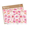 Avery Trendy Satin-Matt Surface Decorative Heart Stickers, A5 Sheet, 112 Sticker/2 Page, Multicolor, 54559
