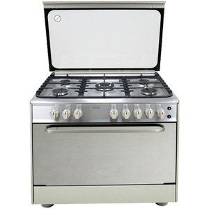 Super General 5 Gas Burners Gas Cooker 90x60 cm, Stainless Steel, SGC9501FS