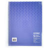 Maxi Spiral Hard Cover 5 Subject Notebook, 11 inch X 8.5 inch, 200 Sheets, Assorted Colours, MX-11-HCSUB5