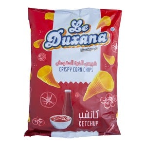 اشتري قم بشراء Le Duxana Ketchup Crispy Corn Chips 180 g Online at Best Price من الموقع - من لولو هايبر ماركت Corn Based Bags في الامارات