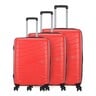 Skybags MAXX 4Wheel Hard Trolley 3pcs Set (56+67+79cm) Red