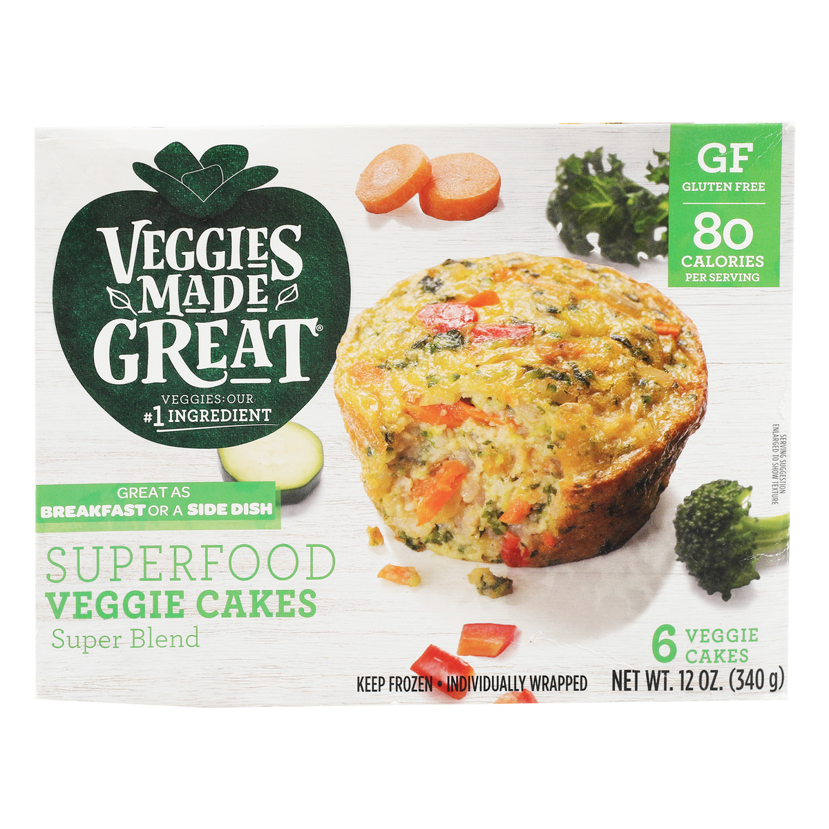 Veggies Made Great Super Food Veggie Cakes Super Blend 340 g