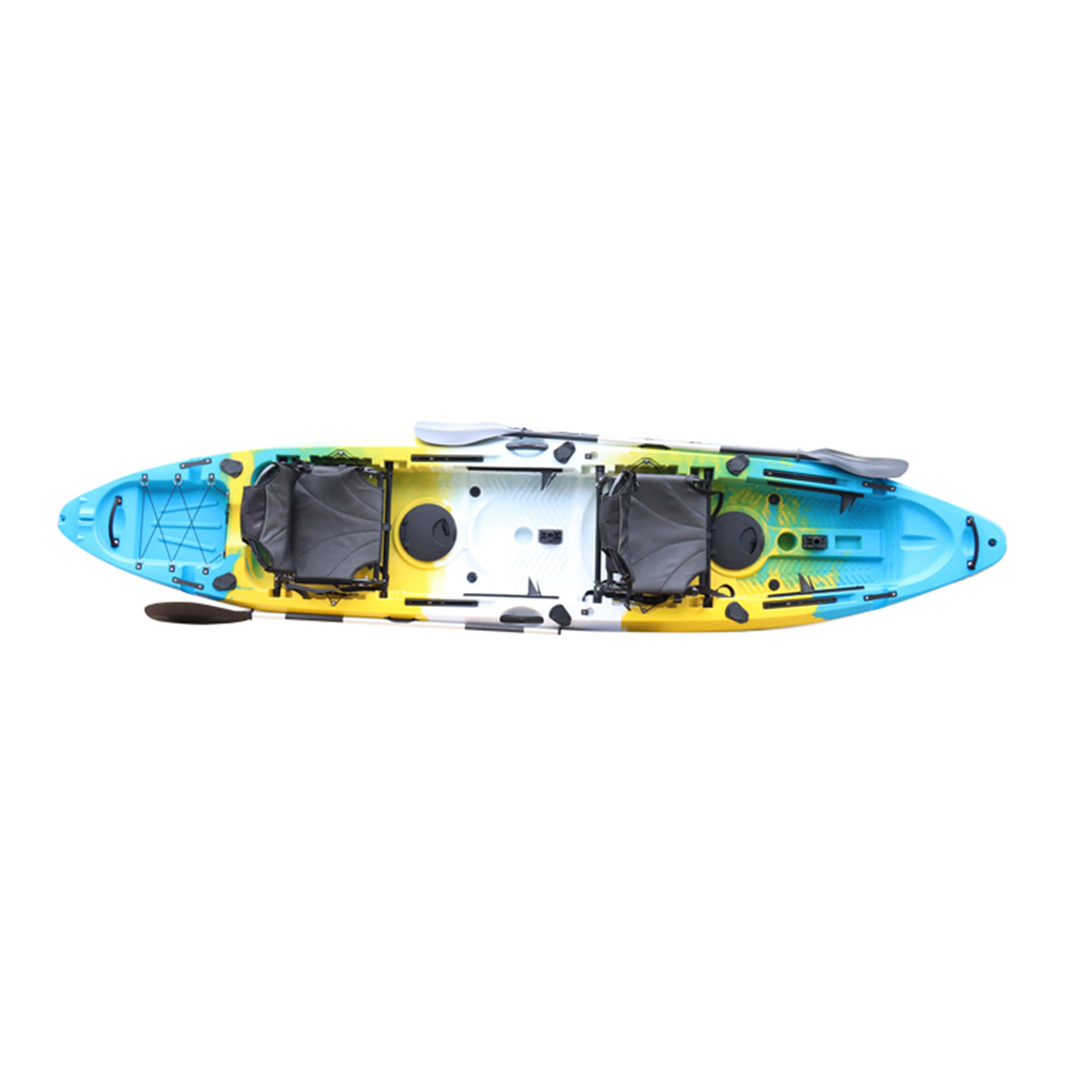 Skid Fusion Kayak with Paddle 2-Seat 396x86x42cm Assorted Color & Design
