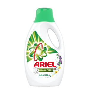 Ariel Clean & Fresh Power Gel Value Pack 1.8Litre