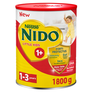 Buy Nestle Nido Little Kids 1+ Growing Up Milk For Toddlers 1-3 Years 1.8 kg Online at Best Price | Milk powders for growth | Lulu UAE in Kuwait