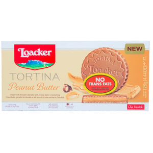 Loacker Tortina Peanut Butter Milk Chocolate 126 g