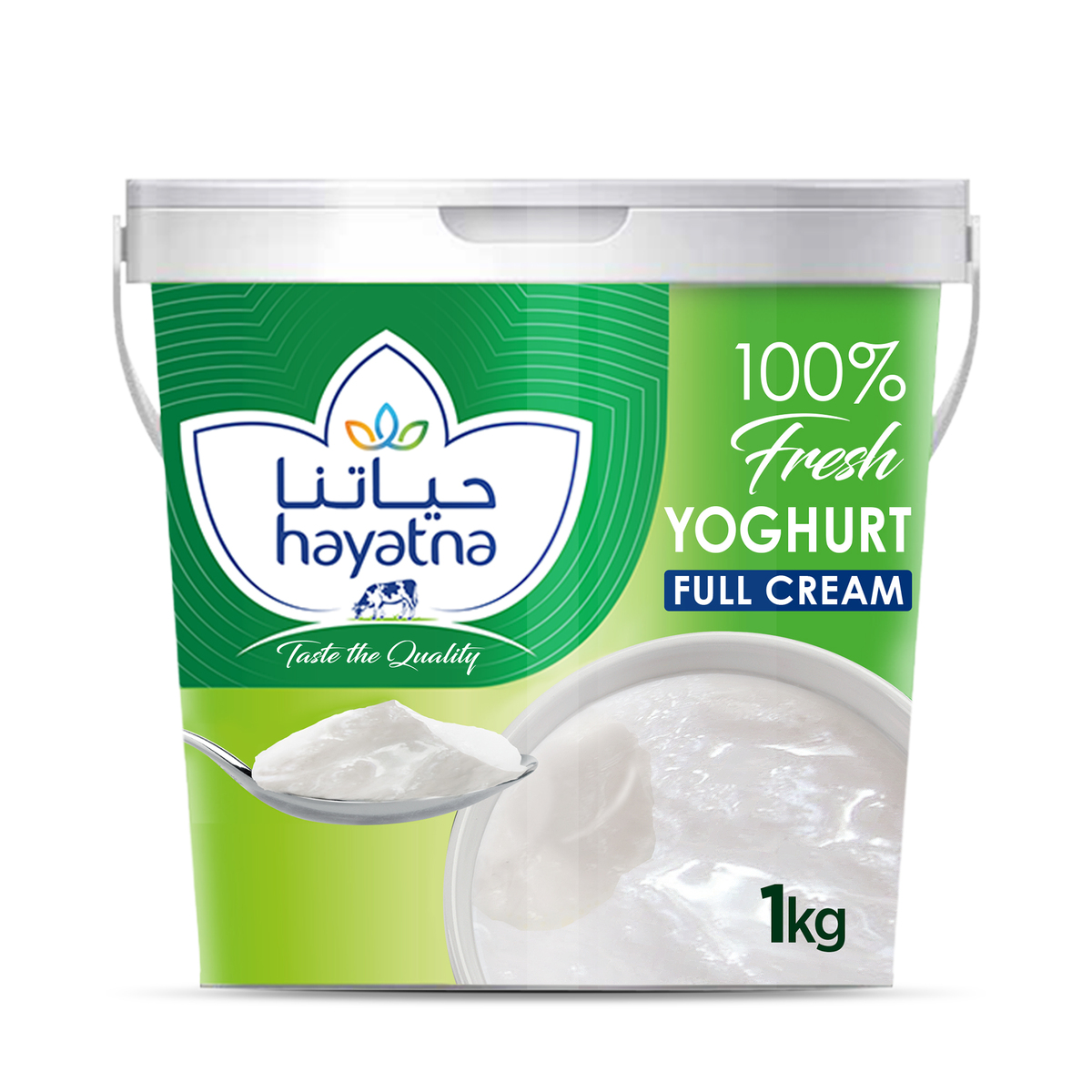 اشتري قم بشراء حياتنا زبادي كامل الدسم 1 كجم Online at Best Price من الموقع - من لولو هايبر ماركت Plain Yoghurt في الامارات