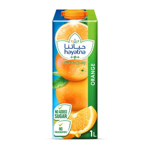 حياتنا عصير برتقال بدون سكر مضاف 1 لتر