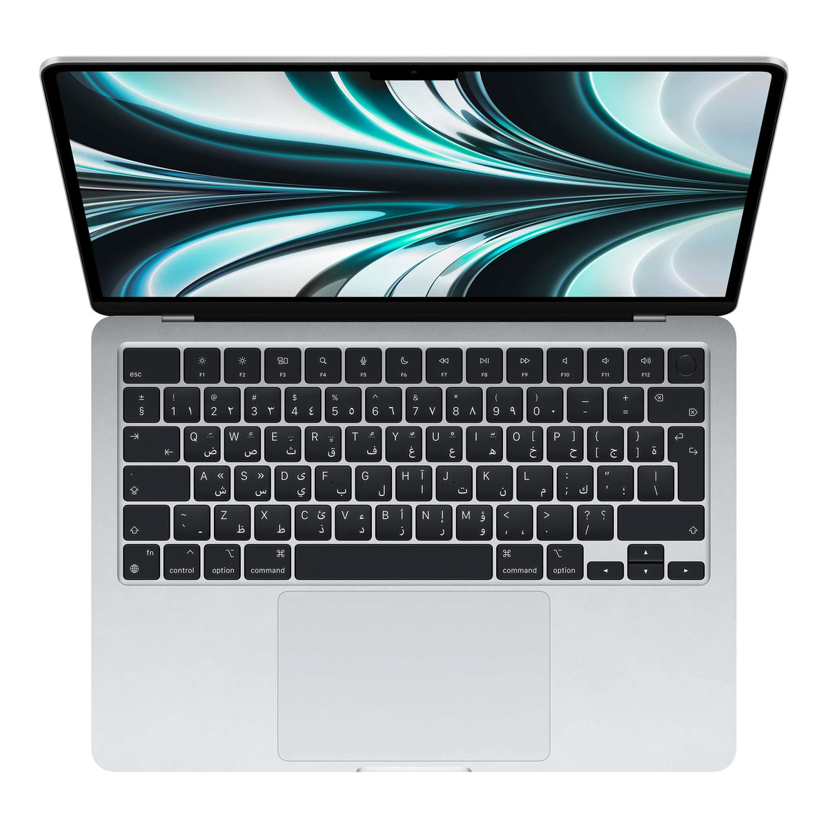 Apple MacBook Air 13" MLXY3AB/A,Apple M2 chip with 8-core CPU and 8-core GPU,8GB RAM,256GB SSD,Silver,Arabic English Keyboard