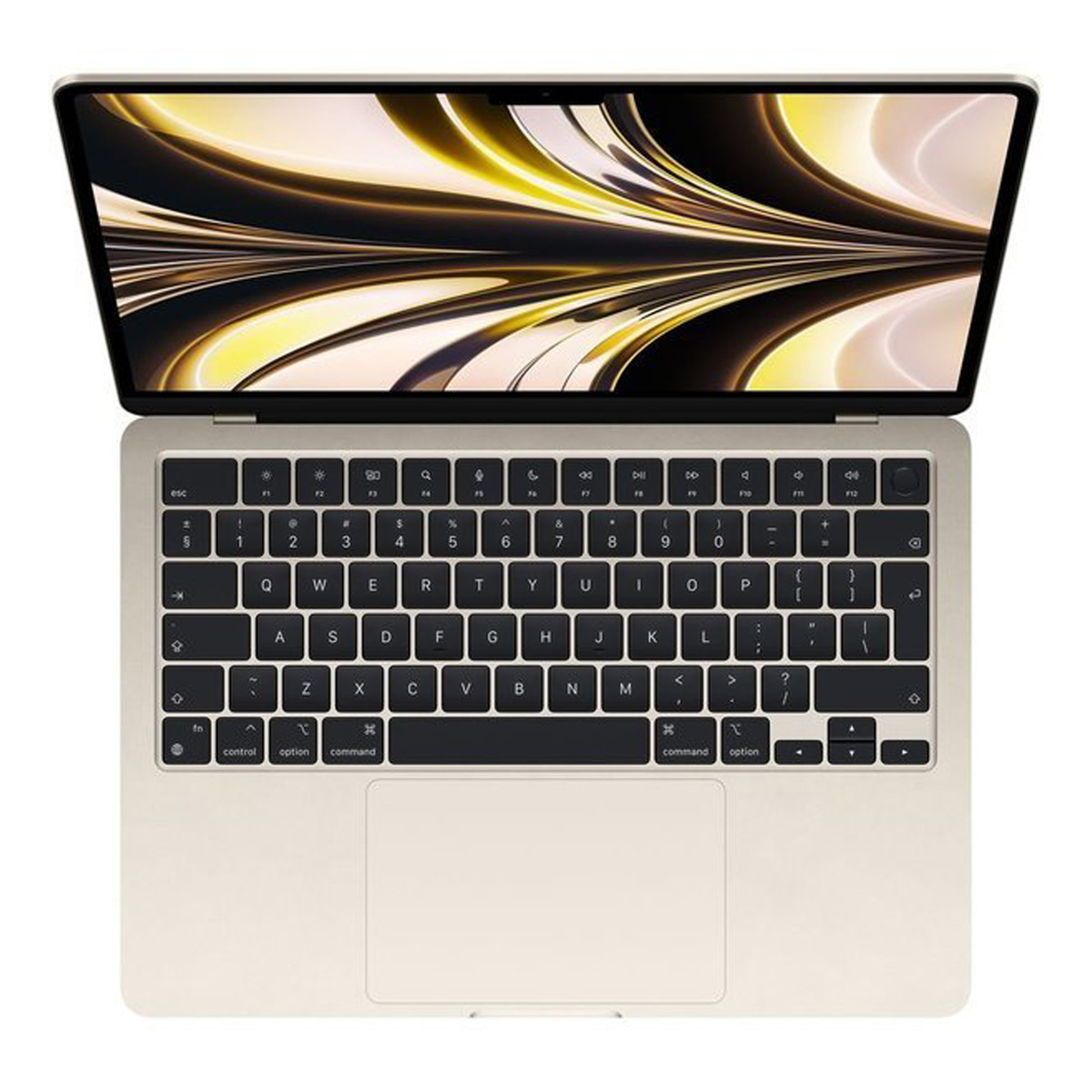 Apple MacBook Air 13" MLY13ZS/A Apple M2 chip with 8-core CPU and 8-core GPU,8GB RAM,256GB SSD,Starlight,English Keyboard Only