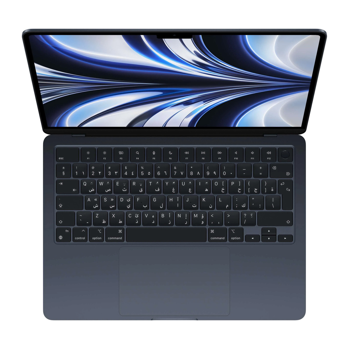 Apple MacBook Air 13" MLY43AB/A,Apple M2 chip with 8-core CPU and 8-core GPU,8GB RAM,512GB SSD,Midnight,Arabic English Keyboard