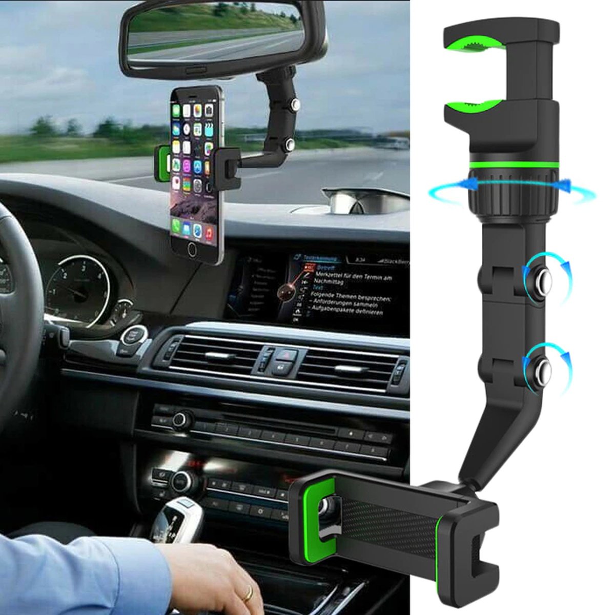 Iends Rear View Mirror Phone Holder HO367