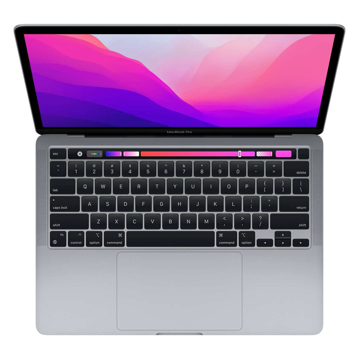 Apple 13-inch MacBook Pro: Apple M2 chip with 8-core CPU and 10-core GPU,512GB SSD,8GB RAM,Space Grey,English-Keyboard (MNEJ3ZS/A)