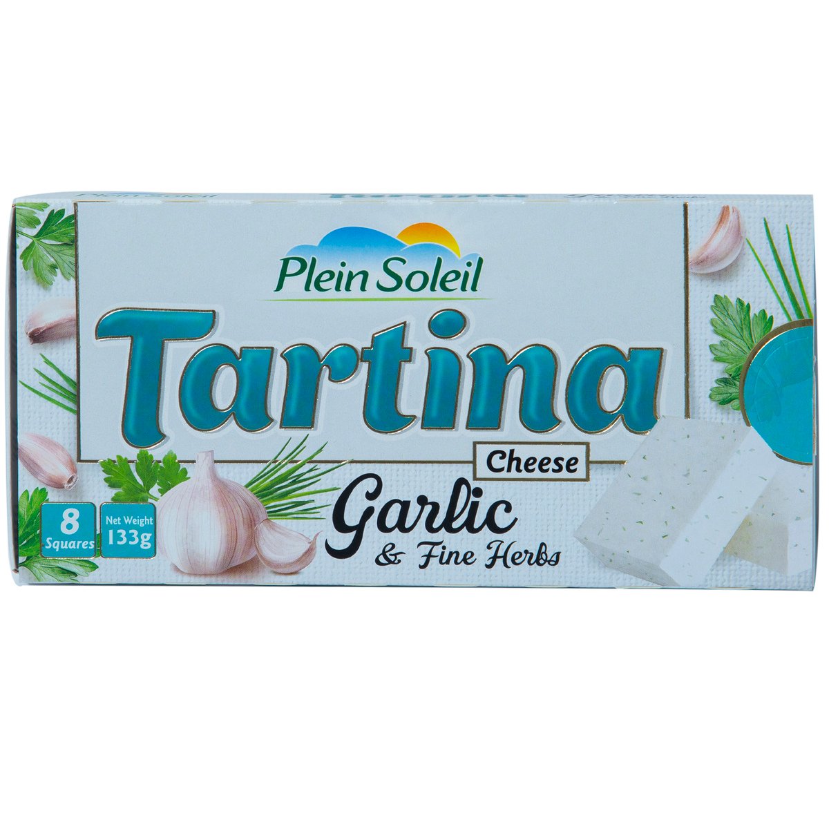 Plein Soleil Tartina Garlic & Fine Herbs Portion Cheese 8 pcs