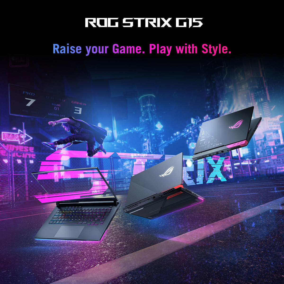 Asus ROG Strix G15 G513IC-HN039W Gaming Laptop Ryzen™ 7 4800H ,16GB RAM,1TB SSD, Nvidia GeForce RTX™ 3050 4GB, 15.6 Inch FHD (1920x1080) 144Hz, Windows 11, Eclipse Gray