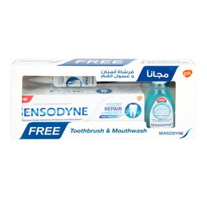Sensodyne Repair & Protect Toothpaste 75ml + Toothbrush 1pc + Mouthwash 50ml