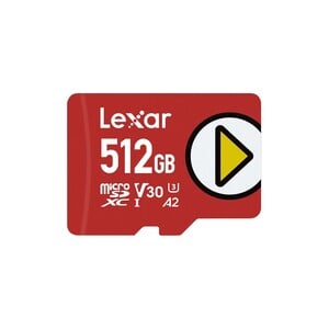 Lexar PLAY 512GB microSDXC UHS-I-Card, Up To 150MB/s Read, Compatible-with Nintendo-Switch, Portable Gaming Devices, Smartphones and Tablets (LMSPLAY512G)