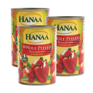Hanaa Whole Peeled Tomatoes  3 x 400 g