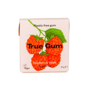True Gum Raspberry & Vanilla Flavoured Gum Sugar Free 21g