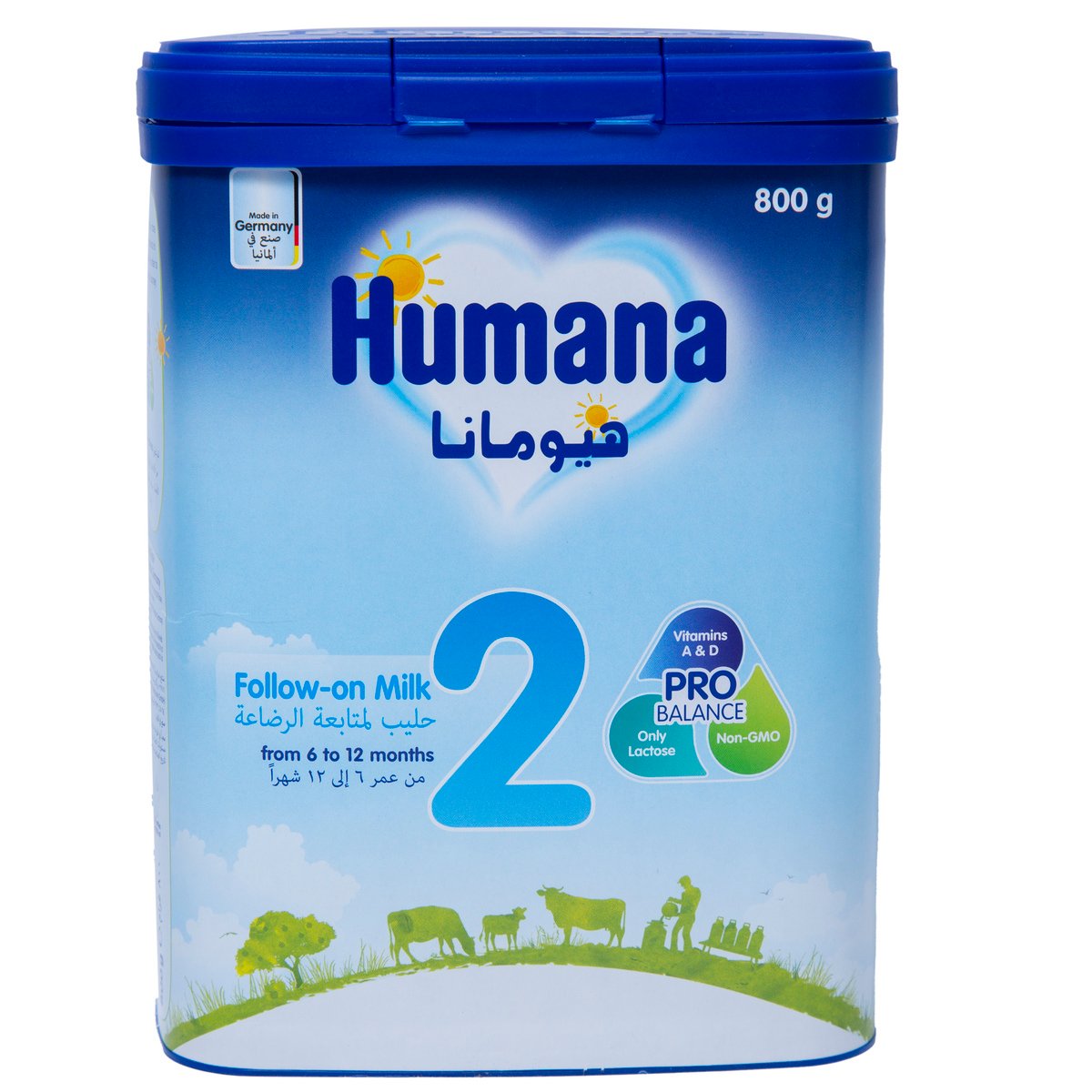 اشتري قم بشراء Humana Stage 2 Follow On Milk From 6-12 Months 800 g Online at Best Price من الموقع - من لولو هايبر ماركت Bab.MilkPwdr&Formula في الامارات