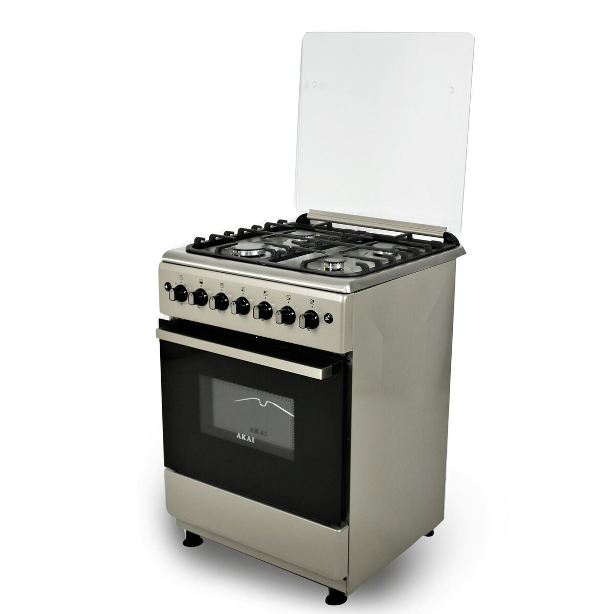 Akai Cooking Range-AGC6060BFS,60x60 Cm,4 Burner
