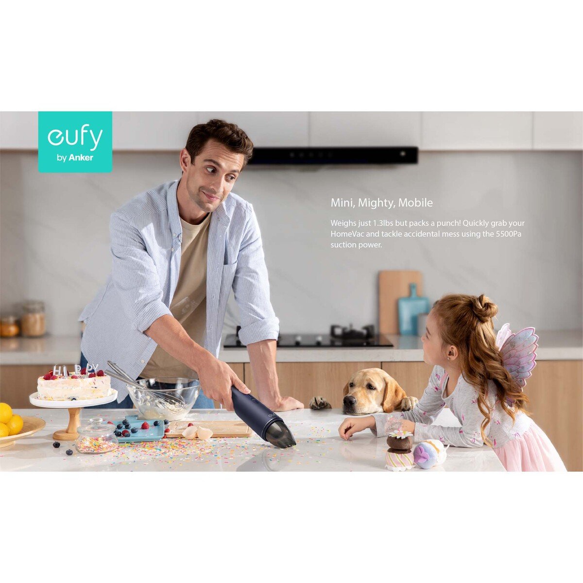 Eufy HomeVac Cordless Stick Vacuum Cleaner S11 Lite - HomeVac Cordless Handheld Vacuum Cleaner H11 Pure B2B Blue