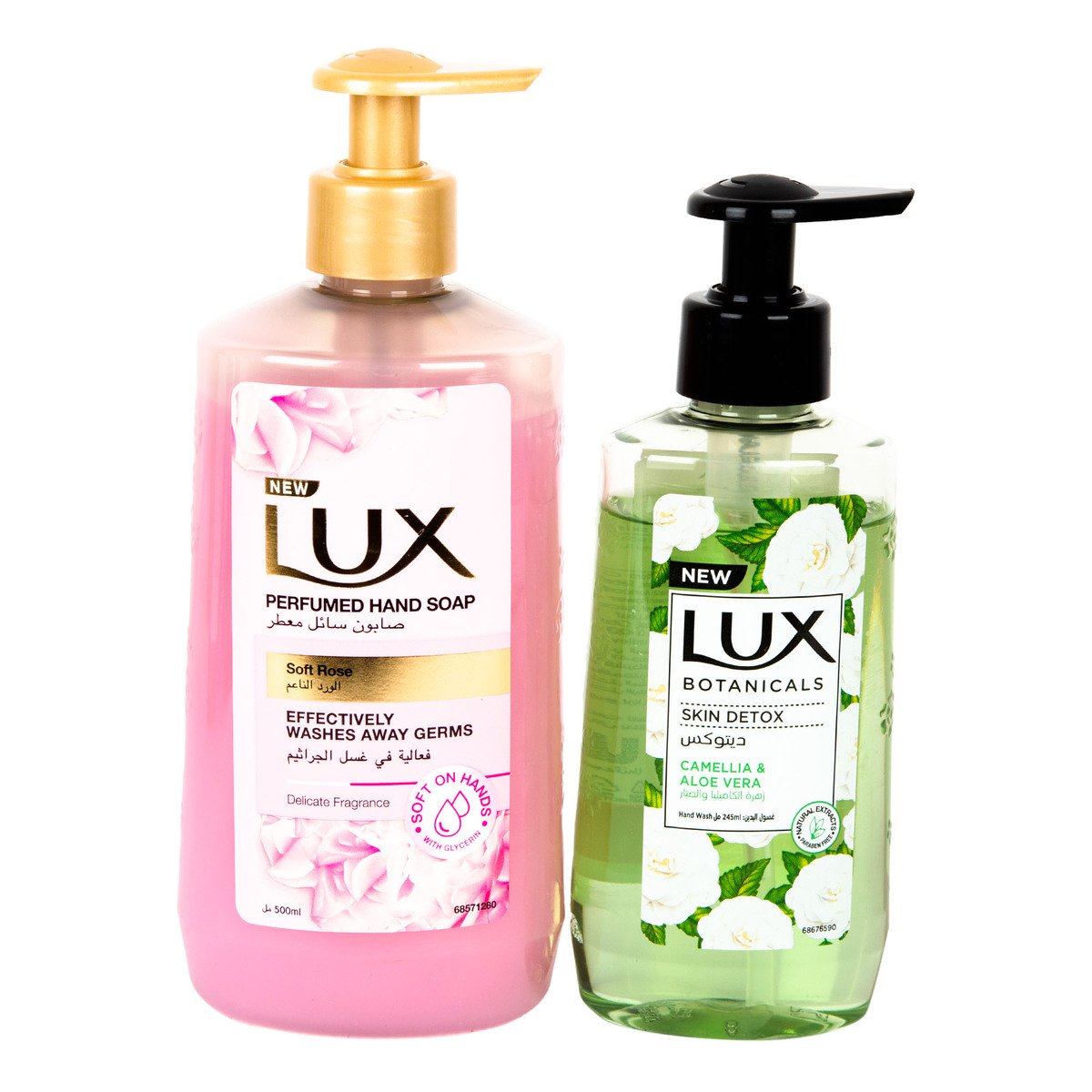 Lux Soft Rose Handwash 500 ml + Botanical 245 ml