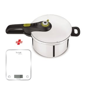 Tefal Secure Neo Pressure Cooker 8Ltr + Kitchen Scale OPTIS