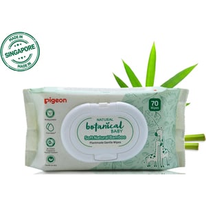 Pigeon Natural Botanical Baby Soft Natural Bamboo Plant Made Gentle Wipes 70pcs