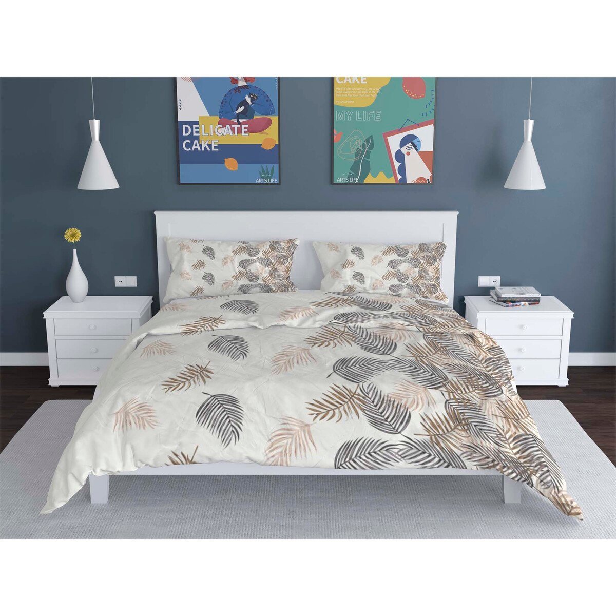 Aiwa 6pcs Comforter Set 240x260cm Assorted