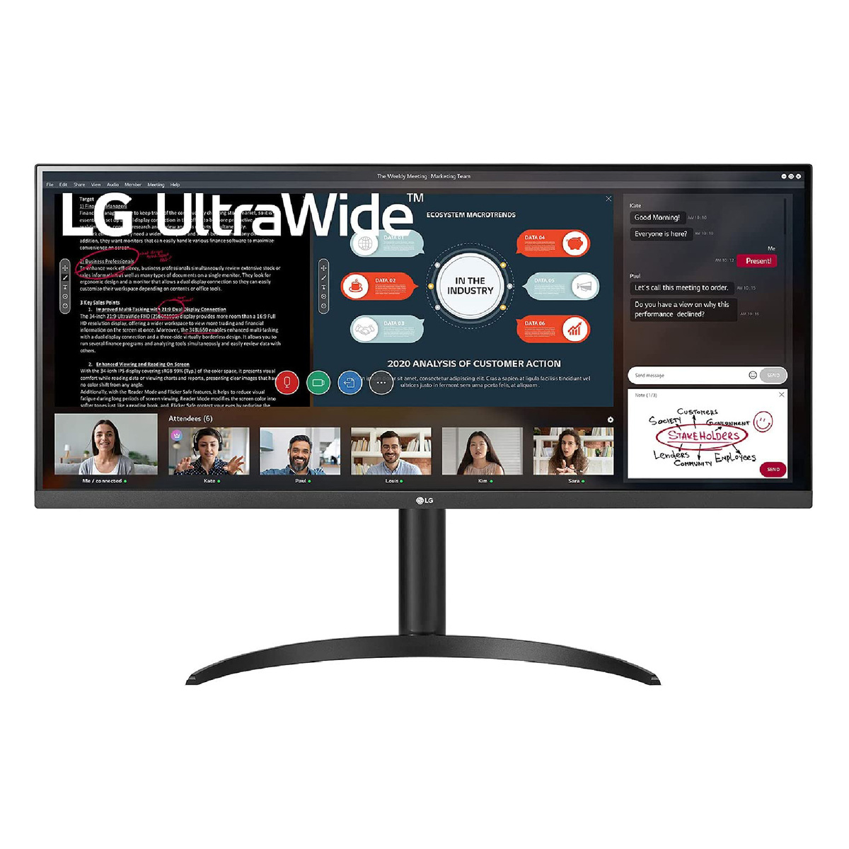 LG 34UC98-W 34 21:9 Curved UltraWide QHD (3440x1440) IPS Thunderbolt  Monitor - Wootware