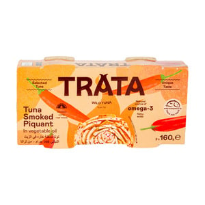 Trata Spicy Smoked Tuna In Vegetable Oil 2 x 160g