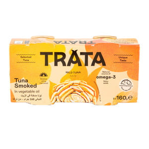 Trata Smoked Tuna In Vegetable Oil 2 x 160g