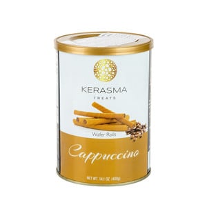 Kerasma Treats Wafer Rolls With Cappuccino Flavour 400 g