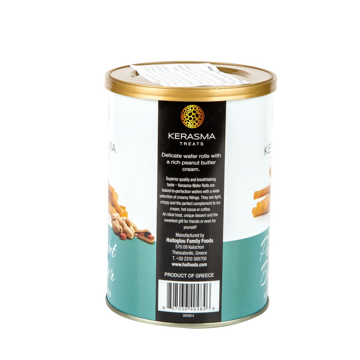 Kerasma Treats Wafer Rolls With Peanut Butter Flavour 400 g