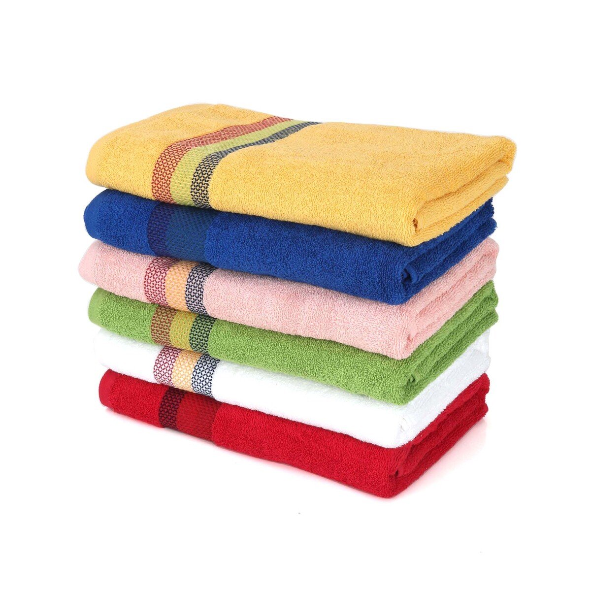 أوركيد منشفة استحمام قطن 68x137 سم متعددة الألوان لكل قطعة