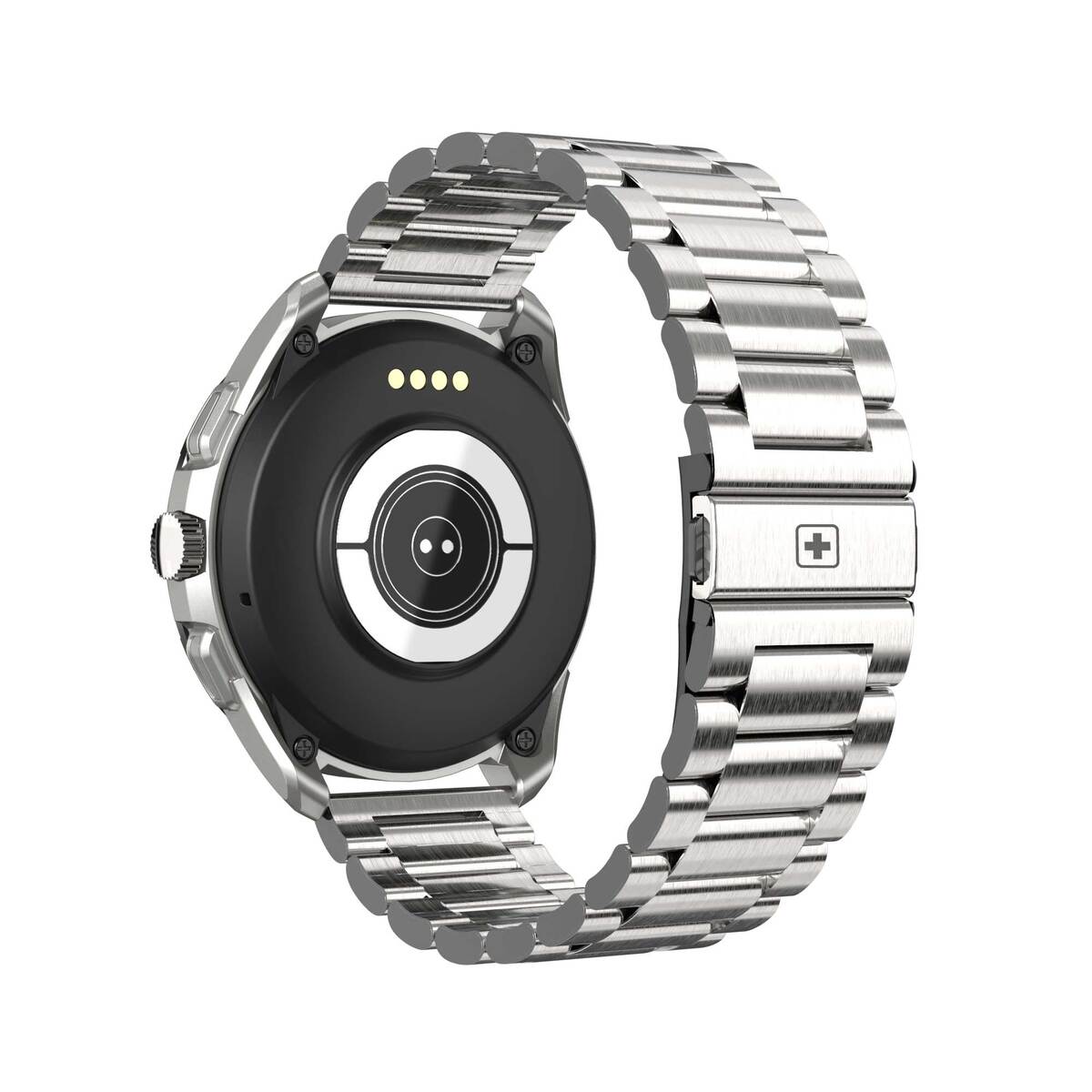 Swiss Military Smart Watch Metal Strap DOM-Silver
