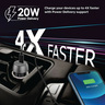 PROMATE  Fast Car charger with port TYPE-C 20W (Power Drive-PD20)