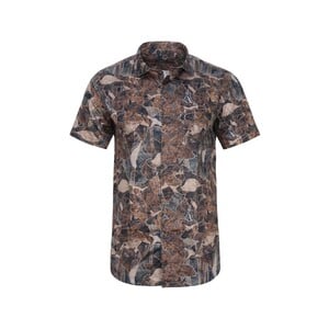Eten Digital Print Men's Shirt Brown MST1, Extra Large