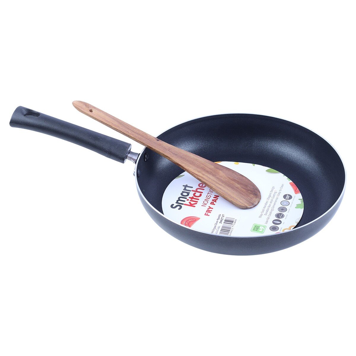 Smart Kitchen Aluminium Non-Stick Fry Pan with Spatula, 26 cm