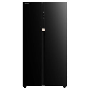 Toshiba Side by Side Refrigerator GR-RS780WE-PGE, Gross 623 Ltr/ Net 584 Ltr,Black