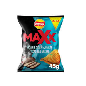 Buy Lays Max Texas BBQ Brisket Chips 45 g Online at Best Price | Potato Bags | Lulu Kuwait in Kuwait