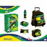 برازيل مجموعة حقائب مدرسية بعجلات 5 في 1 مقاس 16بوصة FK2102