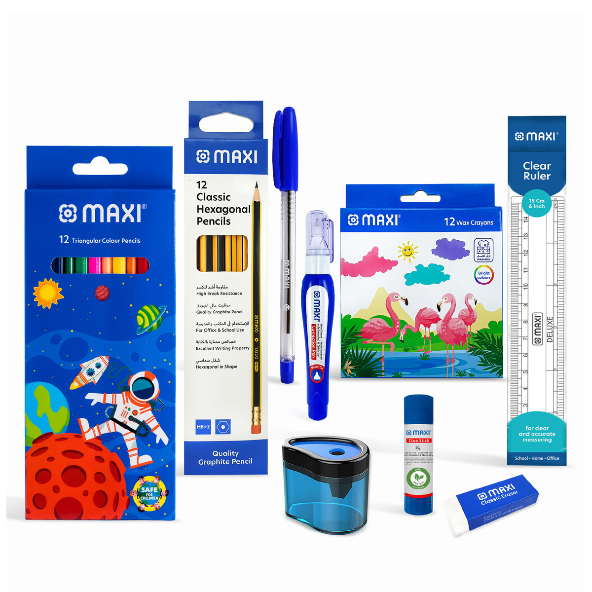 Maxi School Stationery Basic Kit, MXZPB-4